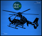 Preview: Hubschrauber Aufkleber Luftfahrt Aufkleber Flugzeug Aufkleber EC135 Aufkleber